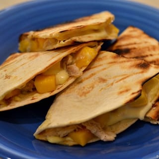 Chicken, Mango, Brie Quesadilla
