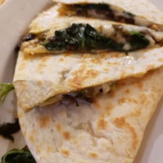 Mushroom & Spinach Quesadilla