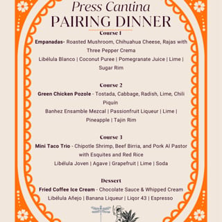 June 10th 4 Course Tequila Dinner